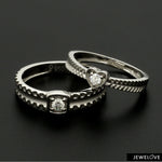 Load image into Gallery viewer, Designer Heart Platinum Love Bands JL PT 922
