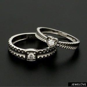 Designer Heart Platinum Love Bands JL PT 922