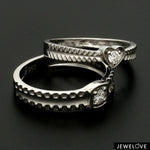 Load image into Gallery viewer, Designer Heart Platinum Love Bands JL PT 922
