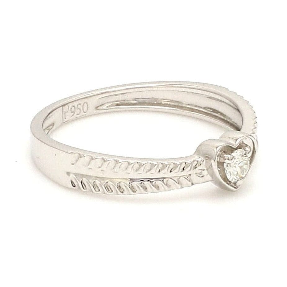 Designer Heart Platinum Love Bands JL PT 922