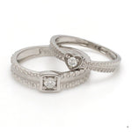 Load image into Gallery viewer, Designer Heart Platinum Love Bands JL PT 922
