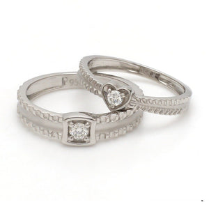 Designer Heart Platinum Love Bands JL PT 922