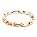 Load image into Gallery viewer, Designer Heavy Platinum &amp; Rose Gold Bracelet for Men JL PTB 753
