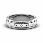 Load image into Gallery viewer, Designer Men&#39;s Platinum Wedding Ring with Diamonds JL PT 6742
