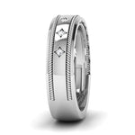 Load image into Gallery viewer, Designer Men&#39;s Platinum Wedding Ring with Diamonds JL PT 6742
