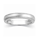 Load image into Gallery viewer, Designer Milgrain Plain Platinum Wedding Band with Matte Finish JL PT 310
