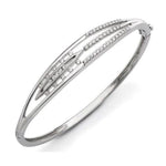 Load image into Gallery viewer, Designer Oval Platinum Bracelet with Diamonds SJ PTB 109
