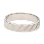 Load image into Gallery viewer, Designer Plain Platinum Love Bands with Unique Slanting Texture JL PT 1108
