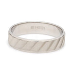 Load image into Gallery viewer, Designer Plain Platinum Love Bands with Unique Slanting Texture JL PT 1108
