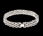 Load image into Gallery viewer, Designer Platinum Bracelet for Men JL PTB 1110
