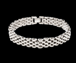 Load image into Gallery viewer, Designer Platinum Bracelet for Men JL PTB 1110
