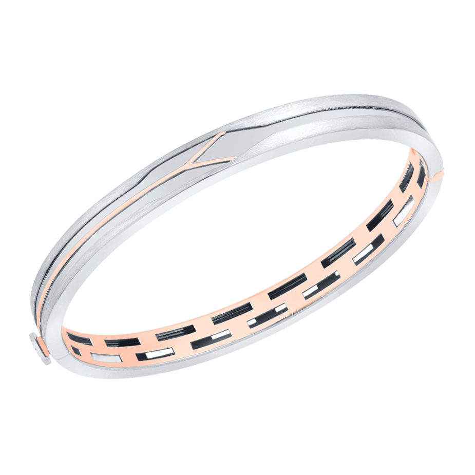 Men of Platinum | Bracelet with Rose Gold for Men JL PTB 0398