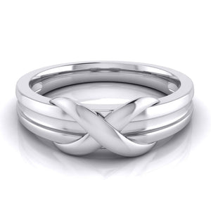 Designer Platinum Couple Rings for Him & Her JL PT 536