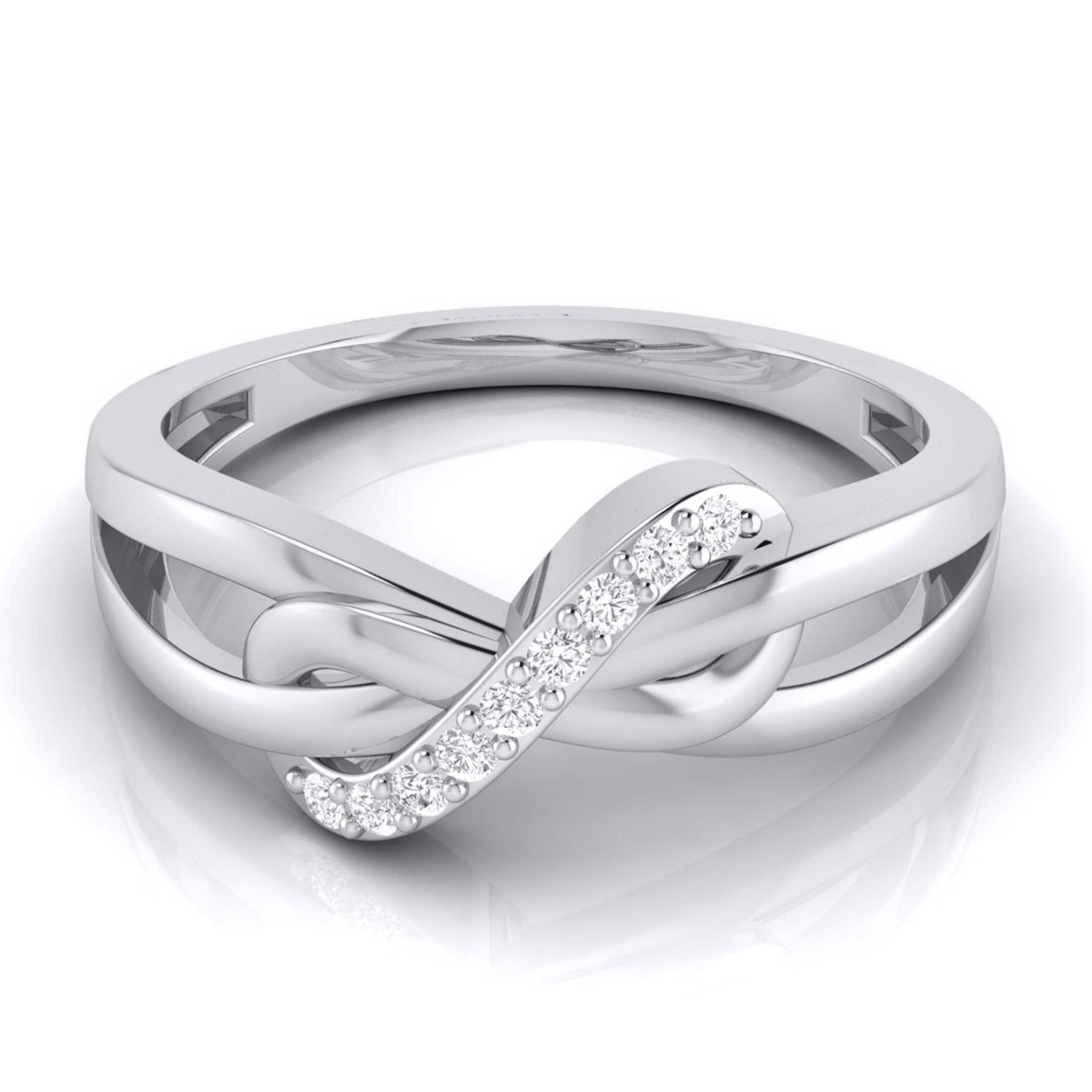 Designer Platinum Couple Rings for Him & Her JL PT 536