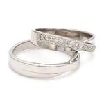 Load image into Gallery viewer, Designer Platinum Couple Rings JL PT 492
