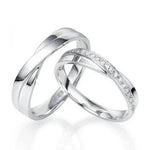 Load image into Gallery viewer, Designer Platinum Couple Rings JL PT 492
