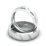 Load image into Gallery viewer, Designer Platinum Couple Rings with Diamonds JL PT 1125
