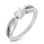 Load image into Gallery viewer, Designer Platinum Couple Rings with Single Diamonds JL PT 525
