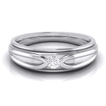 Load image into Gallery viewer, Designer Platinum Couple Rings with Single Diamonds JL PT 525
