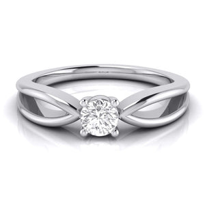 Designer Platinum Couple Rings with Single Diamonds JL PT 525