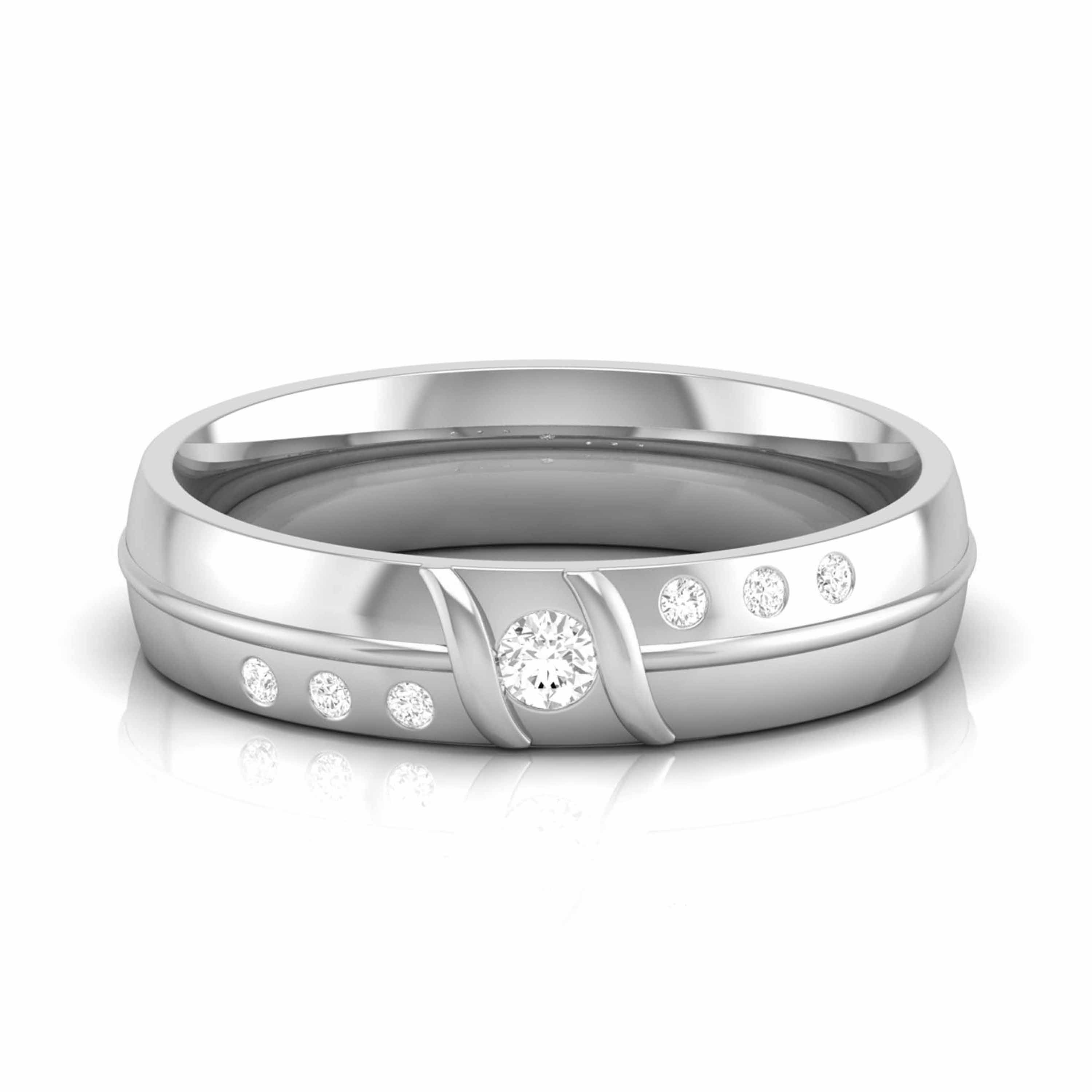 Designer Platinum Diamond Couple Ring JL PT CB 144