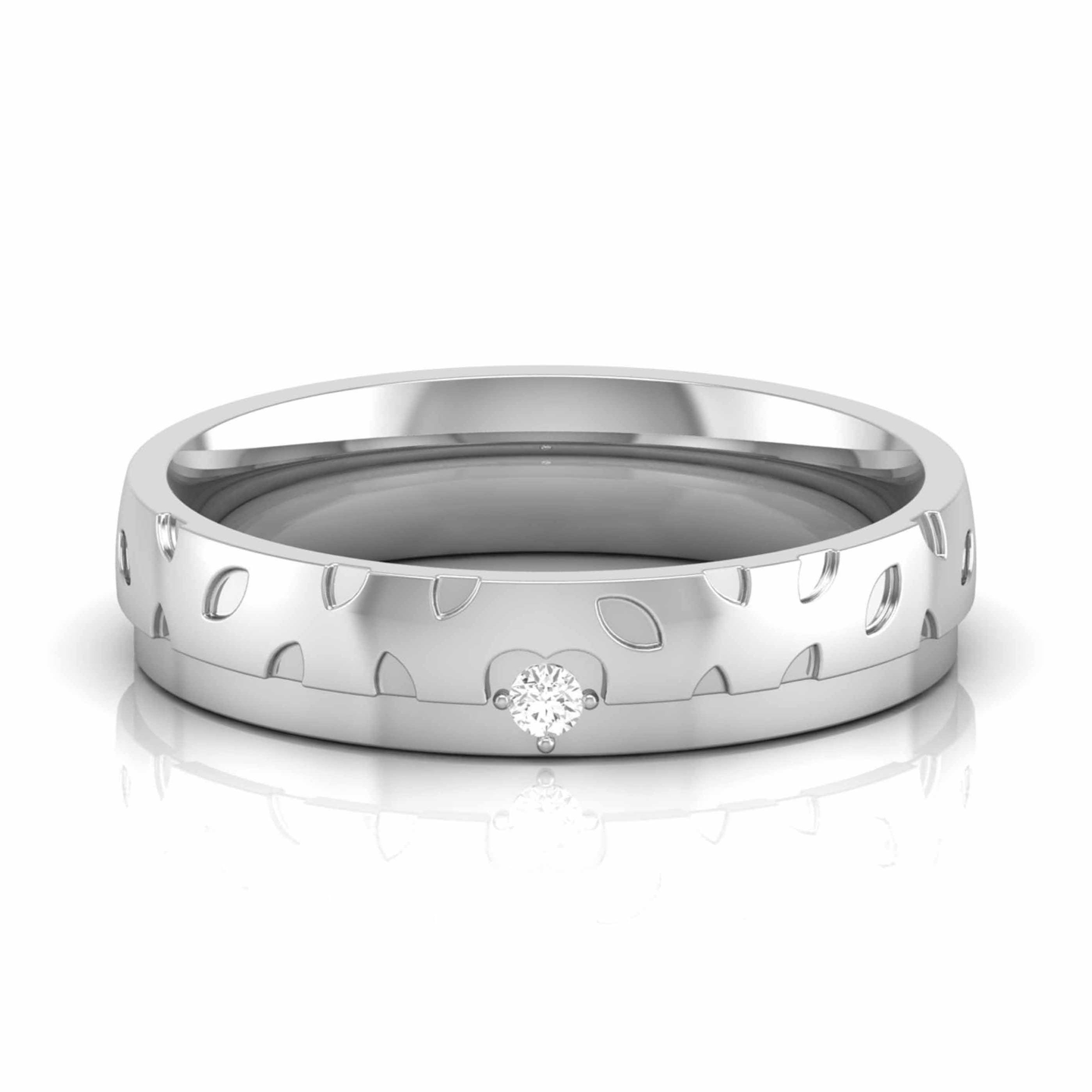 Designer Platinum Diamond Couple Ring JL PT CB 89