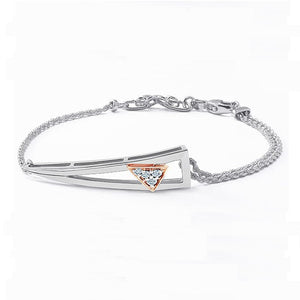 Designer Platinum Evara Rose Gold Diamond Bracelet for Women JL PTB 759