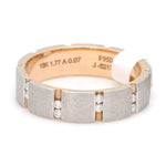 Load image into Gallery viewer, Platinum &amp; Rose Gold Couple Rings with Diamond JL PT 1112
