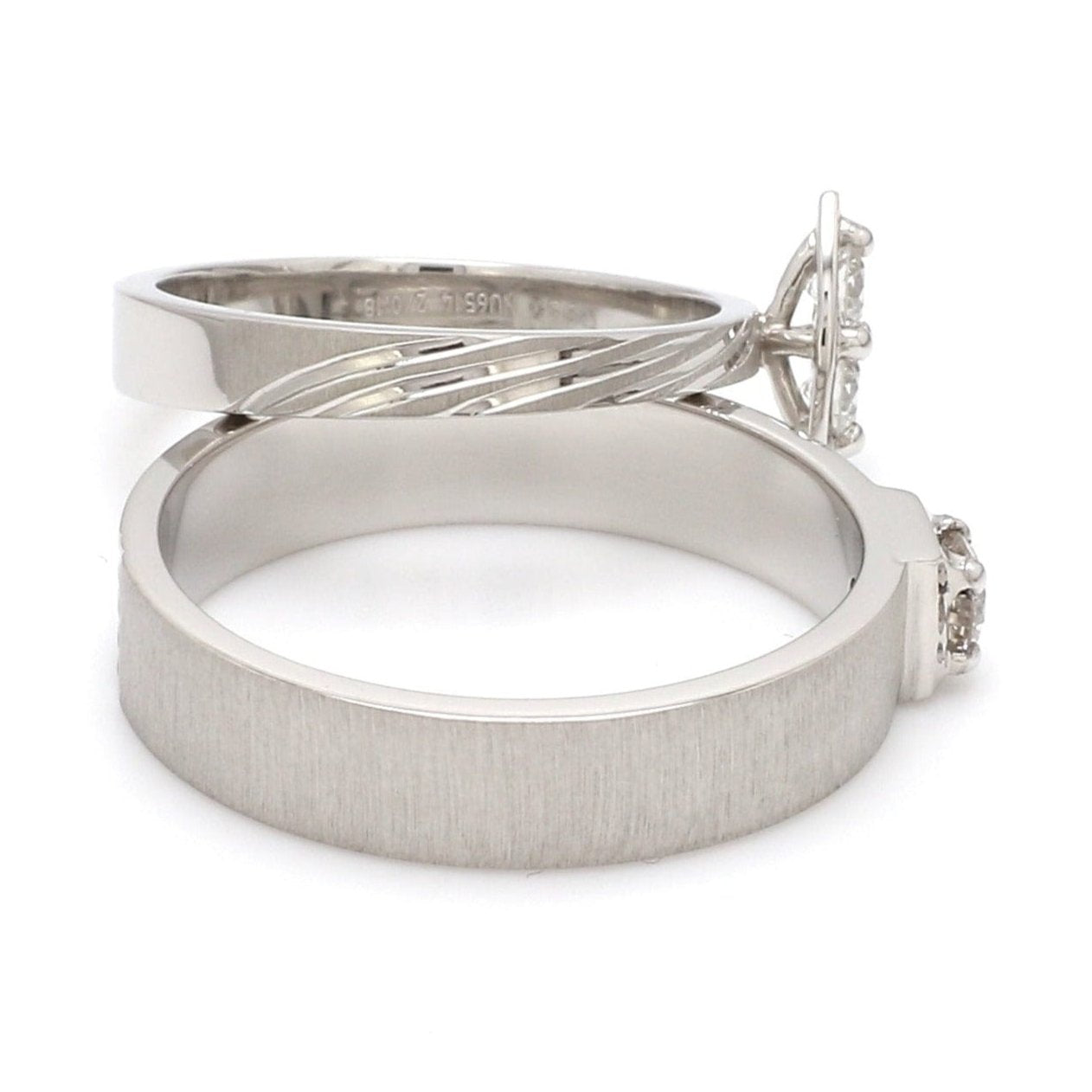 Designer Platinum Love Bands Diamonds JL PT 1060