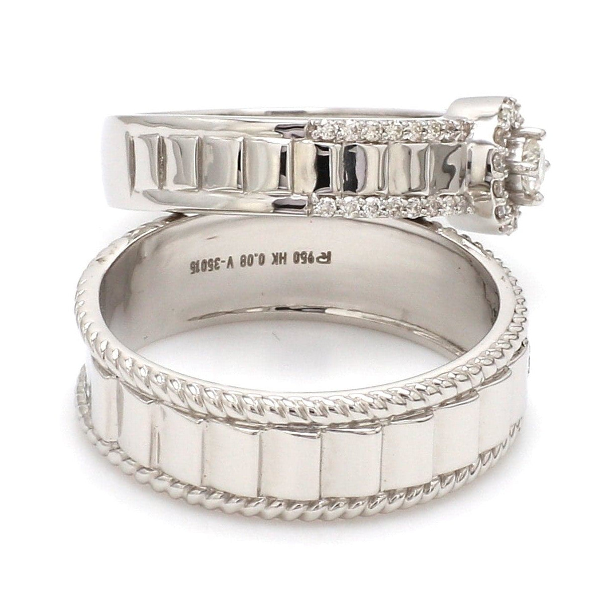 Designer Platinum Love Bands JL PT 927