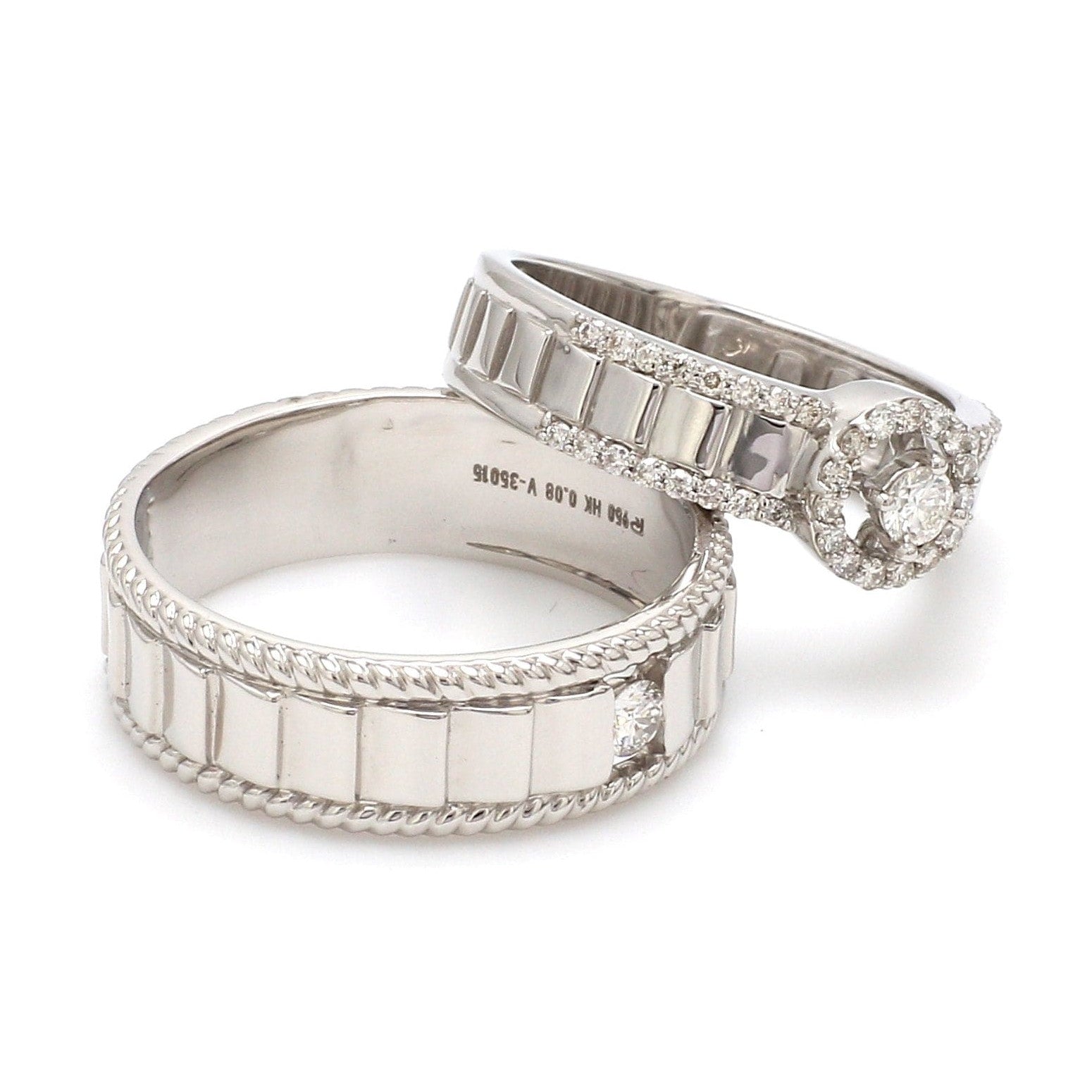 Designer Platinum Love Bands JL PT 927