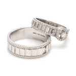 Load image into Gallery viewer, Designer Platinum Love Bands JL PT 927
