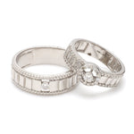 Load image into Gallery viewer, Designer Platinum Love Bands JL PT 927
