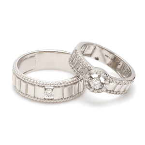 Designer Platinum Love Bands JL PT 927