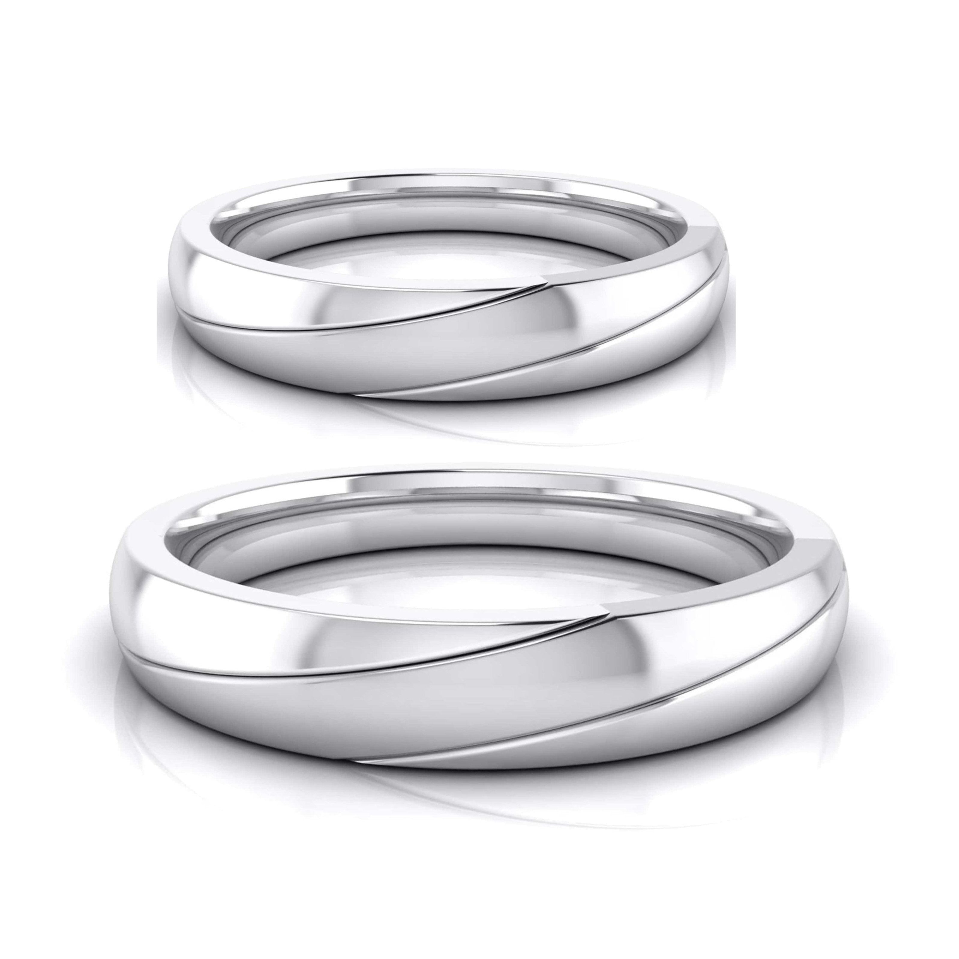 Designer Platinum Love Bands JL PT R-8045