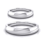 Load image into Gallery viewer, Designer Platinum Love Bands JL PT R-8045
