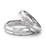 Load image into Gallery viewer, Designer Platinum Love Bands JL PT 117
