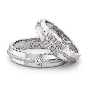 Designer Platinum Love Bands JL PT 117