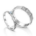 Load image into Gallery viewer, Designer Platinum Love Bands with Diamond JL PT 1064
