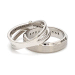 Load image into Gallery viewer, Designer Platinum Love Bands with Diamond JL PT 1067
