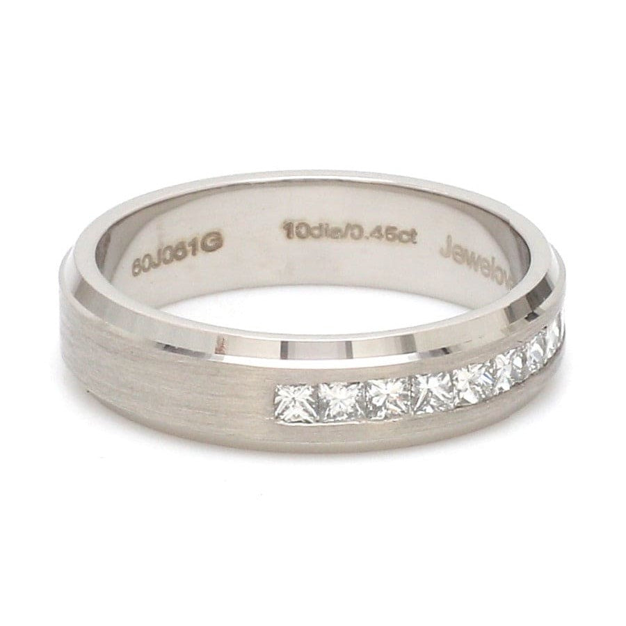 Designer Platinum Love Bands with Diamond JL PT 1067