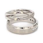 Load image into Gallery viewer, Designer Platinum Love Bands with Diamond JL PT 1067
