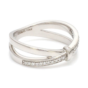 Designer Platinum Love Bands with Diamond JL PT 1067