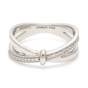 Designer Platinum Love Bands with Diamond JL PT 1067