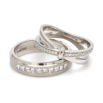 Load image into Gallery viewer, Designer Platinum Love Bands with Diamond JL PT 1067
