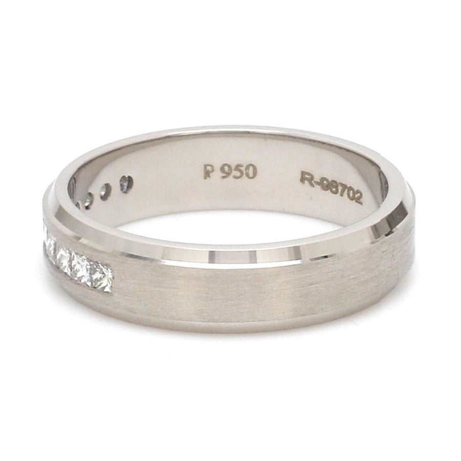 Designer Platinum Love Bands with Diamond JL PT 1067