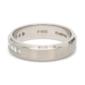 Designer Platinum Love Bands with Diamond JL PT 1067