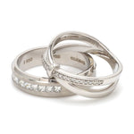 Load image into Gallery viewer, Designer Platinum Love Bands with Diamond JL PT 1067
