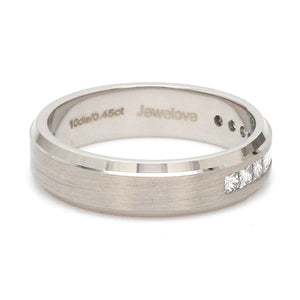 Designer Platinum Love Bands with Diamond JL PT 1067