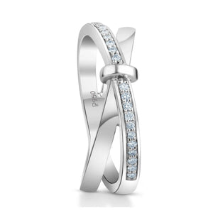 Designer Platinum Love Bands with Diamond JL PT 1067